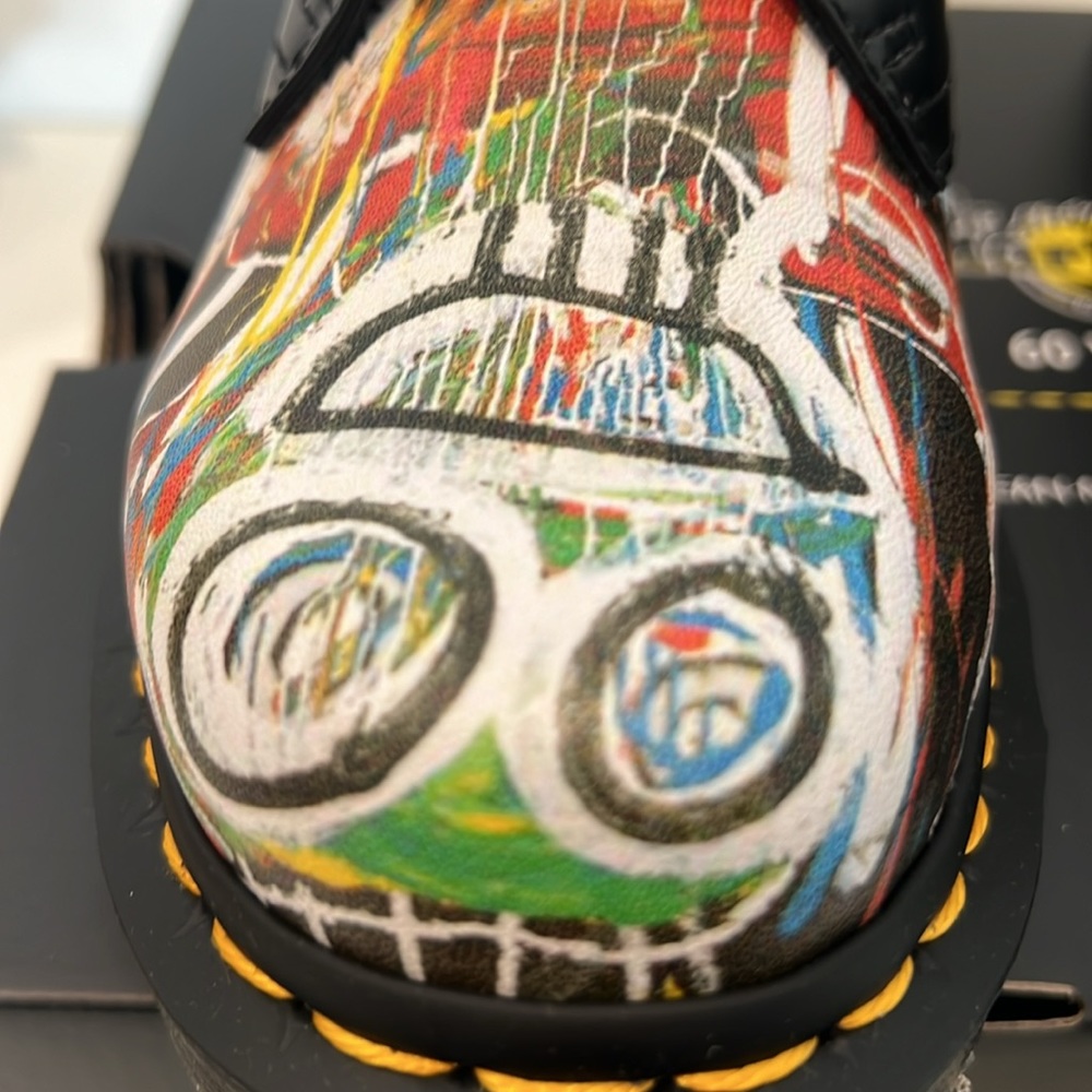 NIB EXTREMELY RARE AUTHENTIC DR MARTENS BASQUIAT 1461 UK3/ US5 - Picture 4 of 10